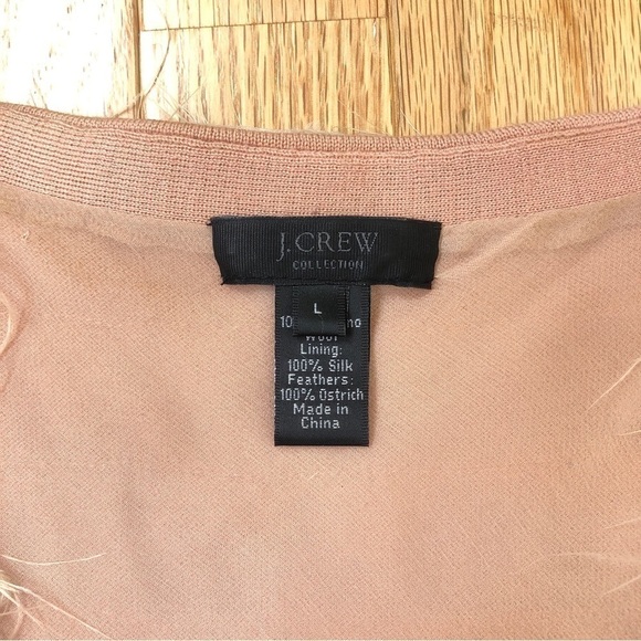 J.Crew 100% ostrich feather boho ombré vest - Picture 2 of 5